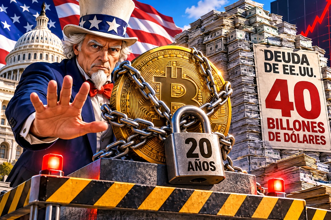 40兆ドルを超える債務を背景に、米国はビットコインを20年間凍結するのか?