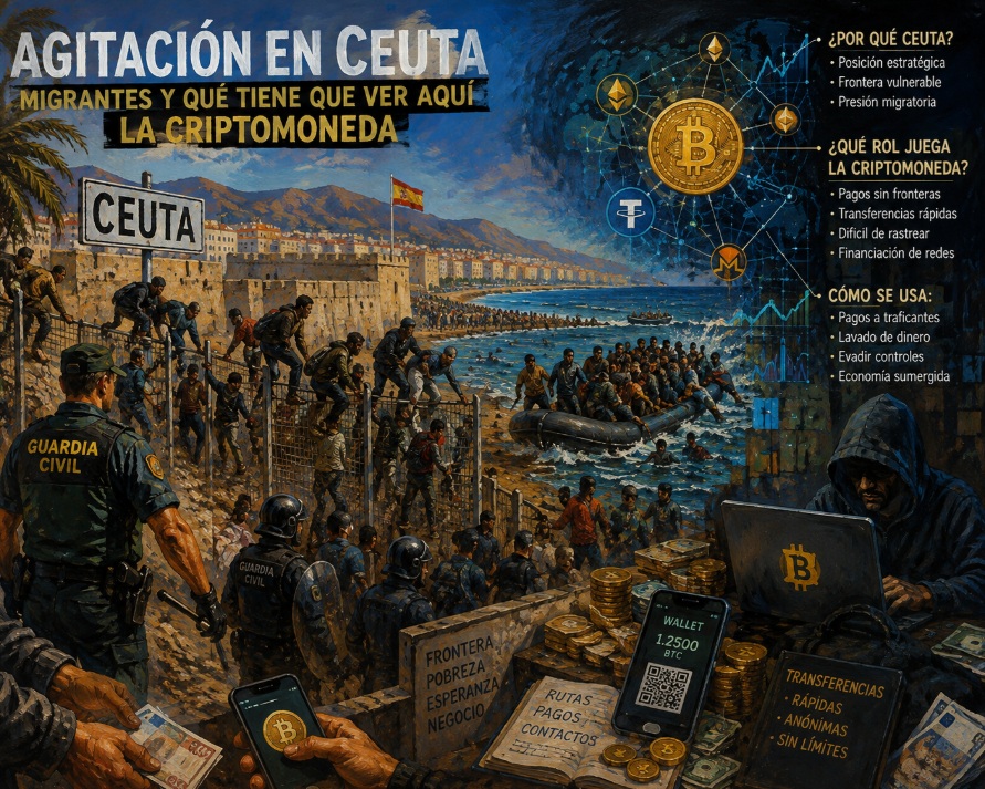 セウタの騒動、移民、そして仮想通貨との関連性